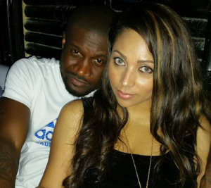 Peter Okoye with wife, Lola