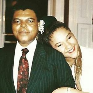 Elvina and her late dad, Olorogun Michael Ibru 