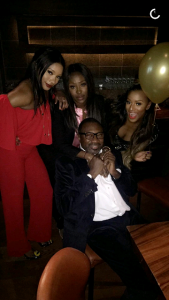 Otedola with his girls Temi, Wumi and Florence
