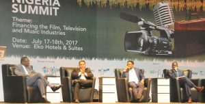  L-R: Tilewa Adebajo, CEO of The CFG Advisory; Jeff Kalligheri, TV/Film Producer; Dike Dimiri, Ag. Chief Risk Officer, Heritage Bank and Hafeez Giwa, Managing Partner, HC Capital Properties, at a two-day Creative Nigeria Summit held in Lagos recently with the theme: Financing the Film, Television and Music Industries; which was co-sponsored by the Bank.